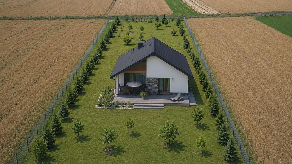 Dom wolnostojący z działka 15ar