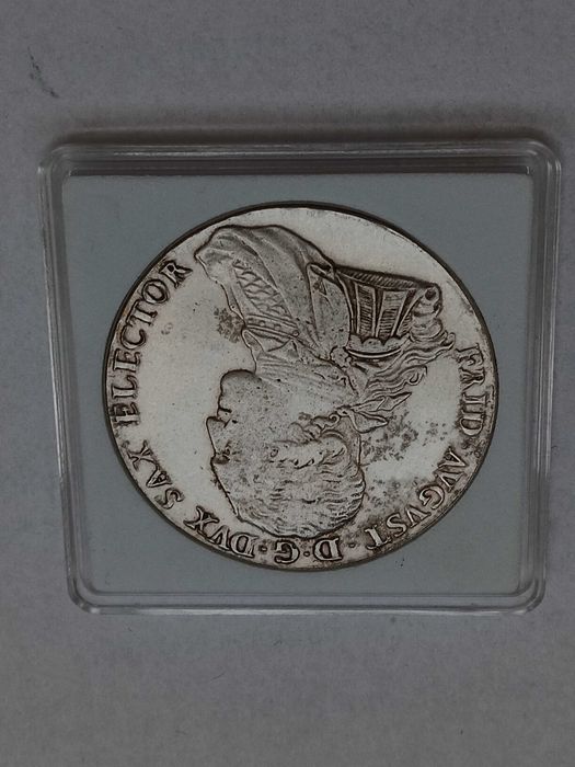 S1 M713, starocie stara moneta Fryderyk August kopia talar 1793