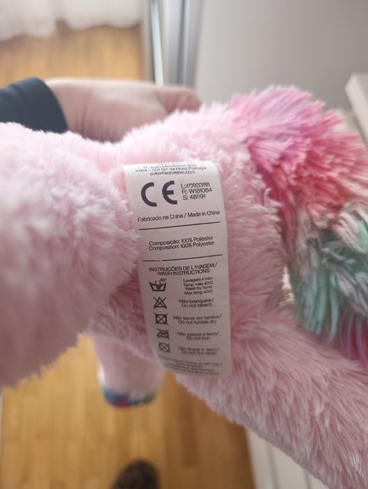 Unicórnio rosa 50cm e bolsa