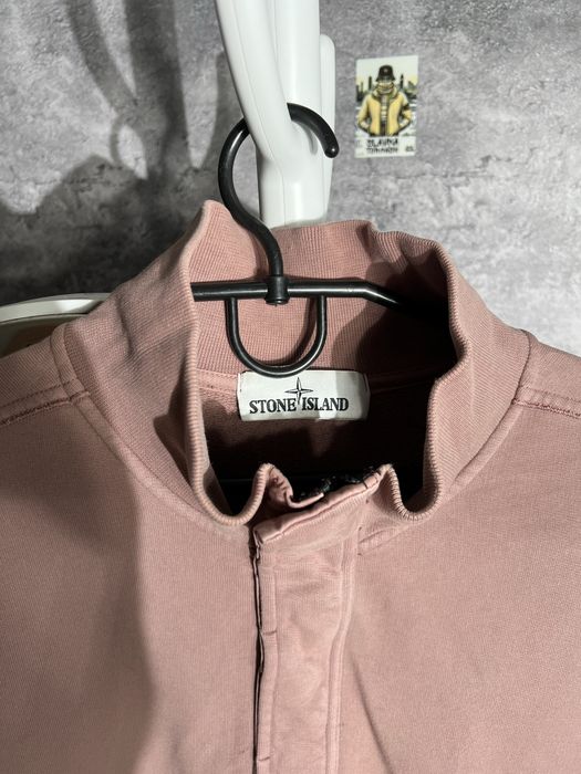 Кофта зіп 1/3 Stone Island Pink Quarter Zip Cotton Jumper XXL