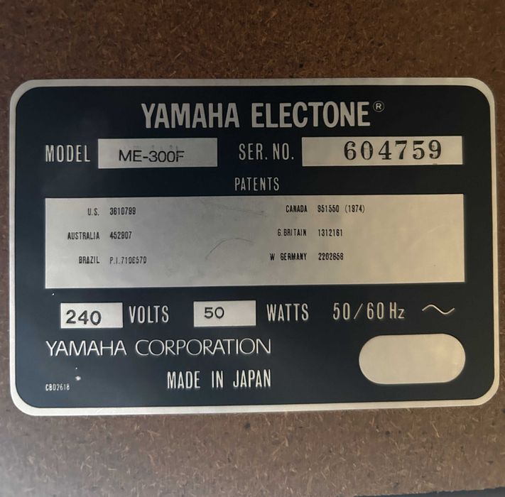 Orgão Yamaha Electone ME-300F