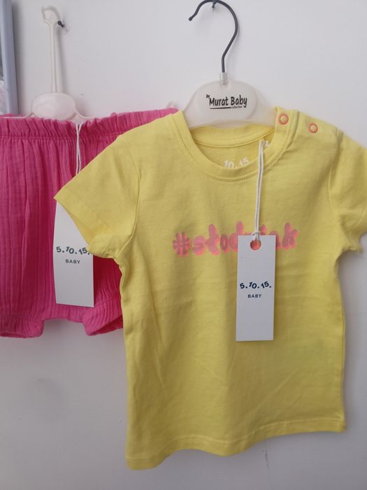 NOWE zestaw szorty podkoszulek r80