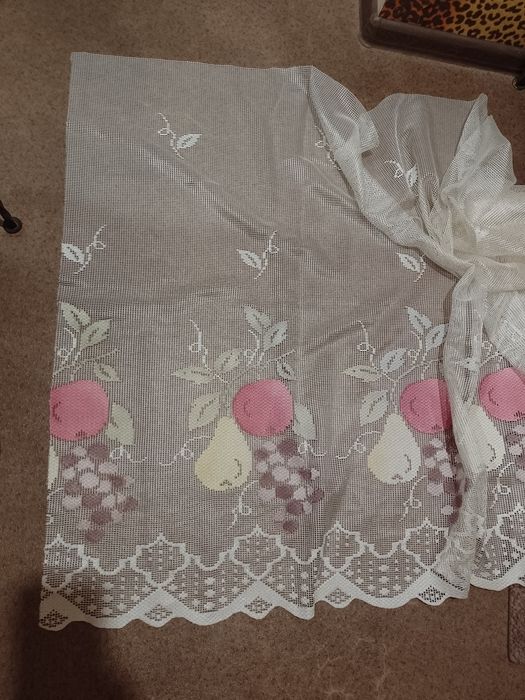 Штора для кухни с фруктами