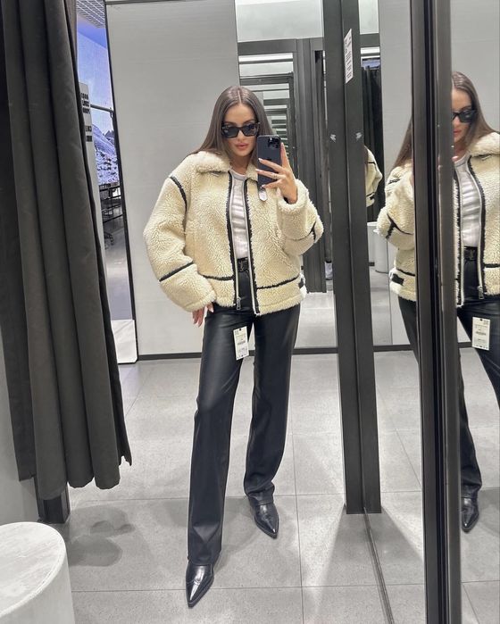 Куртка ZARA ZW COLLECTION з екохутра
