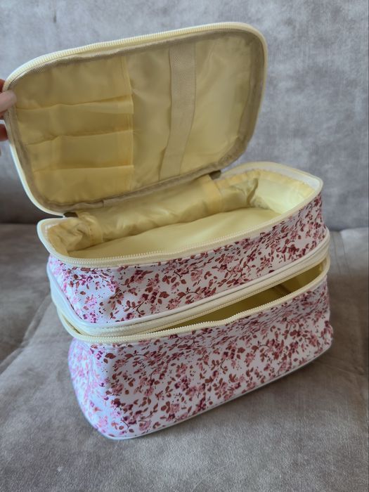 Вмістка косметичка-органайзер  з квітковим дизайном