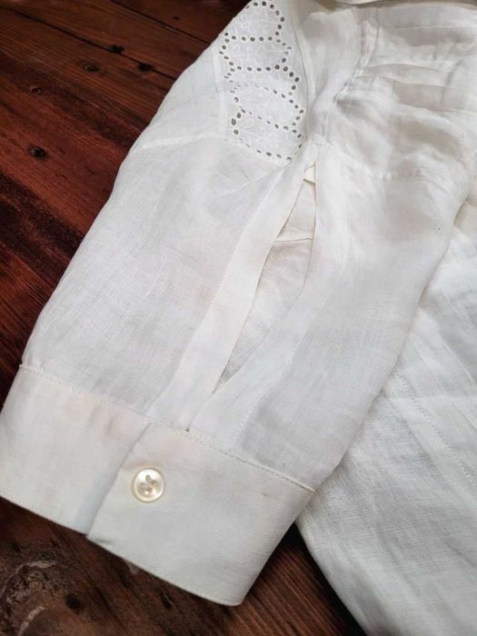 Женская льняная рубашка claude montana paris оригинал