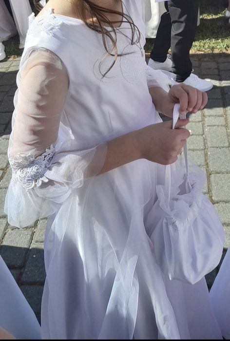 Sukienka komunijna komunia alba