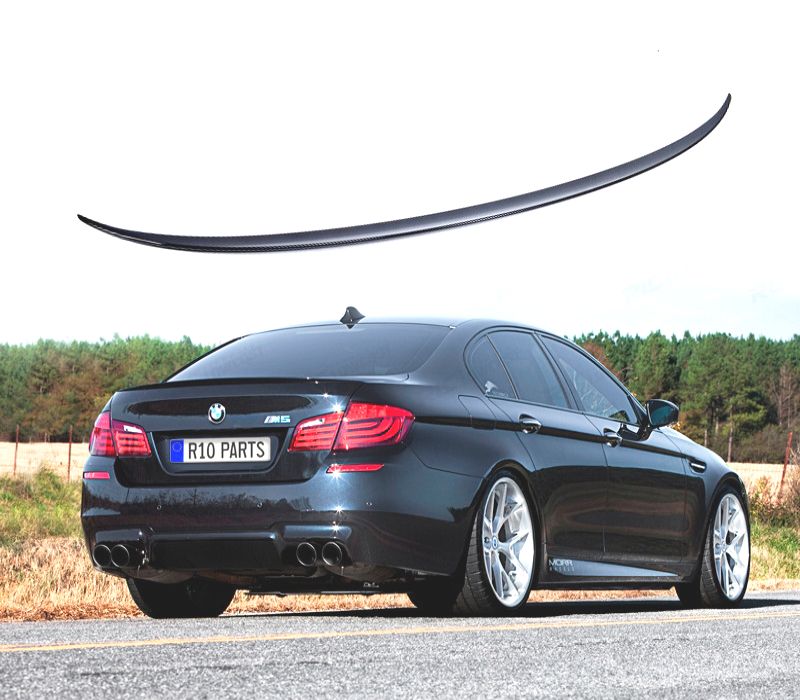 AILERON LIP SPOILER TRASEIRO BMW F10 PRETO BRILHANTE