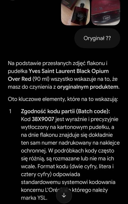 perfumy black opium over red