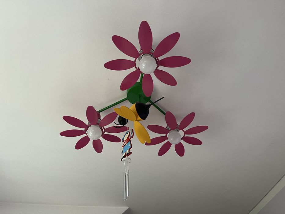 Lampa sufitowa kwiaty pszczola dla dziewczynki