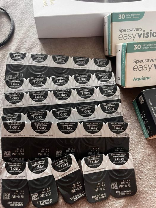 Soczewki Jednodniowe Easyvision -0.5 120 sztuk