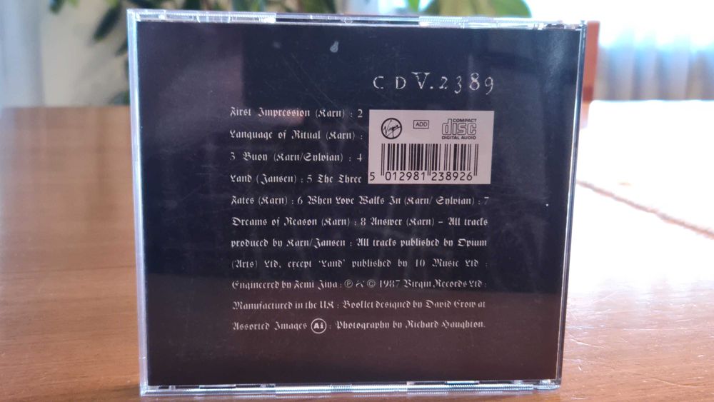 Vendo CD de música "Dreams of Reason Produce Monsters", do inconfundível MICK KARN!