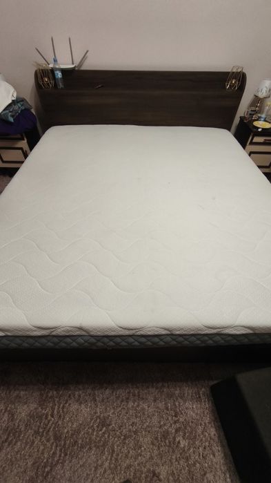 Ліжко XL (кровать XL). Дерево, колір "венге". Розмір 208х228 см