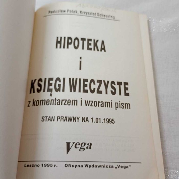 Hipoteka i księgi wieczyste. Sp na 01.01.1995
