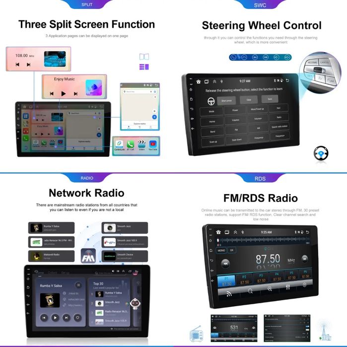 Rádio Android Mini R55 Clubman 2007-13 CARPLAY WIFI GPS 4/64GB BT novo