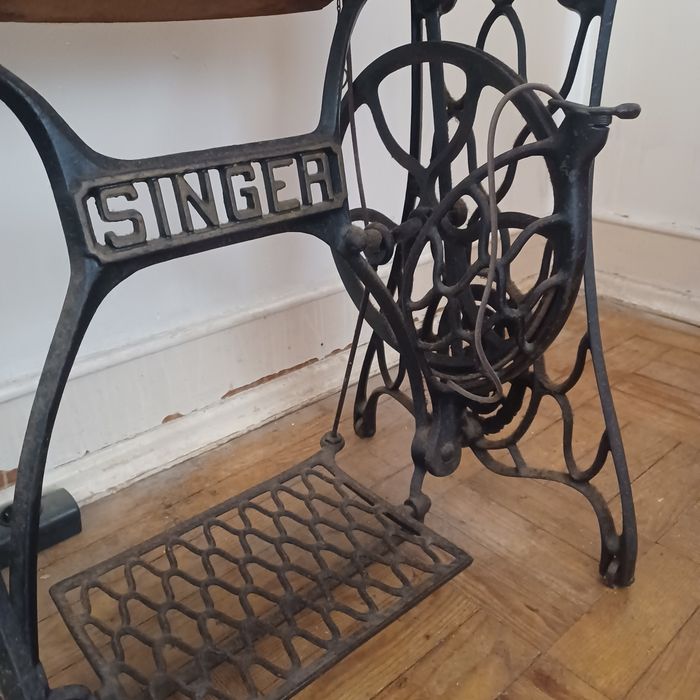 Máquina de costura antiga singer