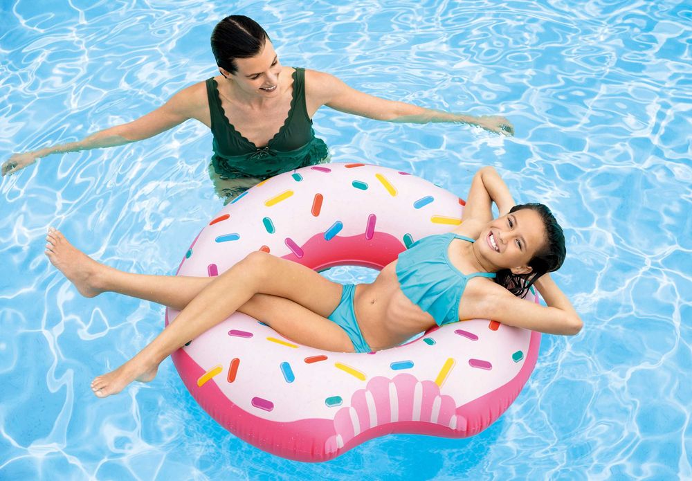Dmuchane koło do pływania cukierkowy donut 94x23 cm INTEX 56265