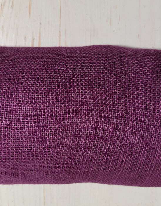 Bieżnik/ serwetka 100% len burgundowy 43x212