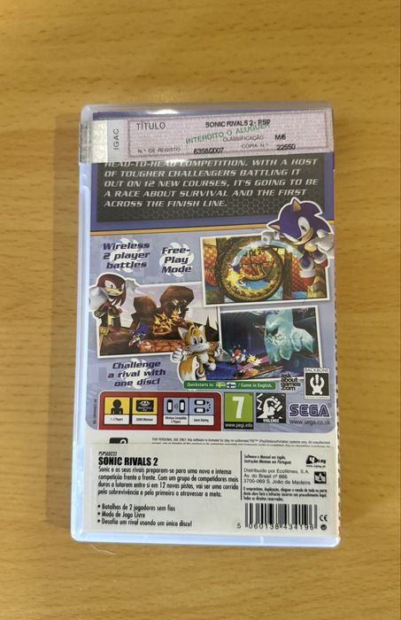 Jogos PSP - Cars Race-o-Rama + Sonic Rivals 2 (desconto no conjunto)