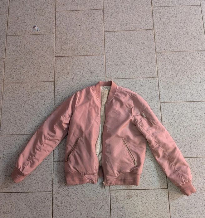 Casaco pêlo rosa