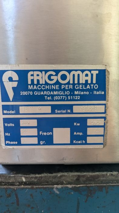 Frigomat Svelto Mix SM6 Pasteryzator nadblatowy chłodzony wodą