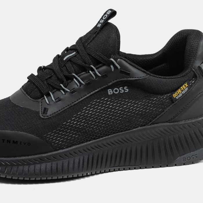 Кроссовки Hugo Boss Titanium Runn Evo Gore-Tex Black мужские оригинал новые кросівки нові чоловічі для міста та спорта