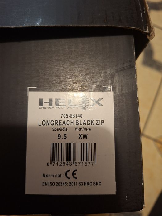 Buty robocze Helix Longreach Black Zip