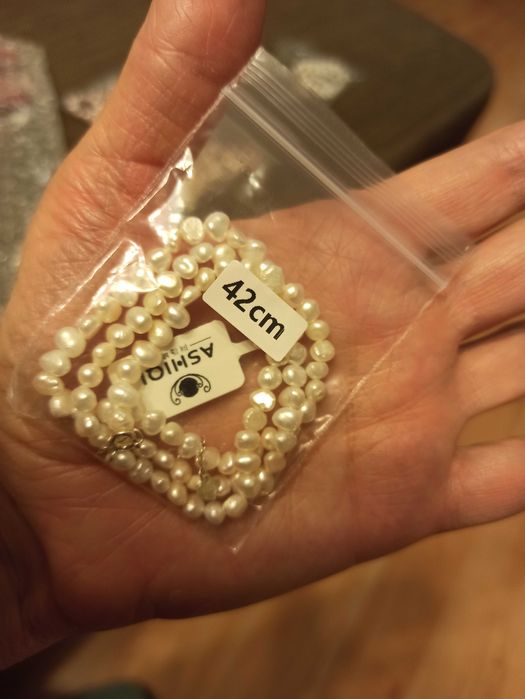 Naturalne perły 42cm