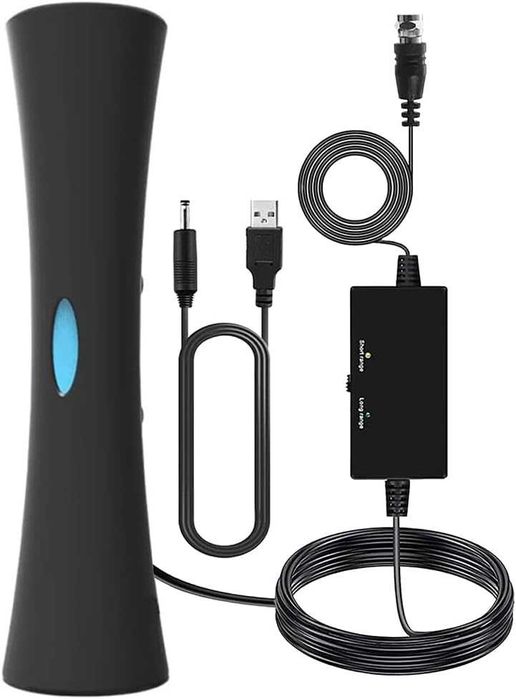 Зовнішня телевізійна цифрова антена HDTV, посилена кімнатна антена для місцевих каналів