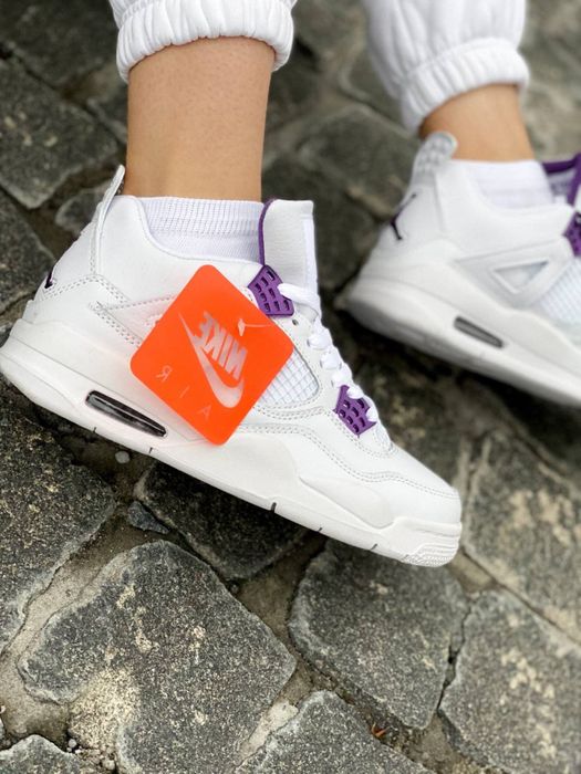 Sneakersy buty Nike Air Jordan 4 purple metal