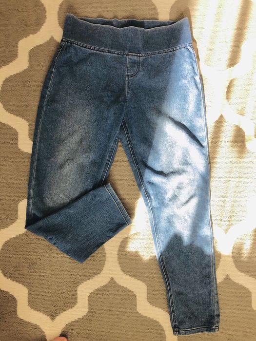 Spodnie damskie jeansowe 40 slim na gumce