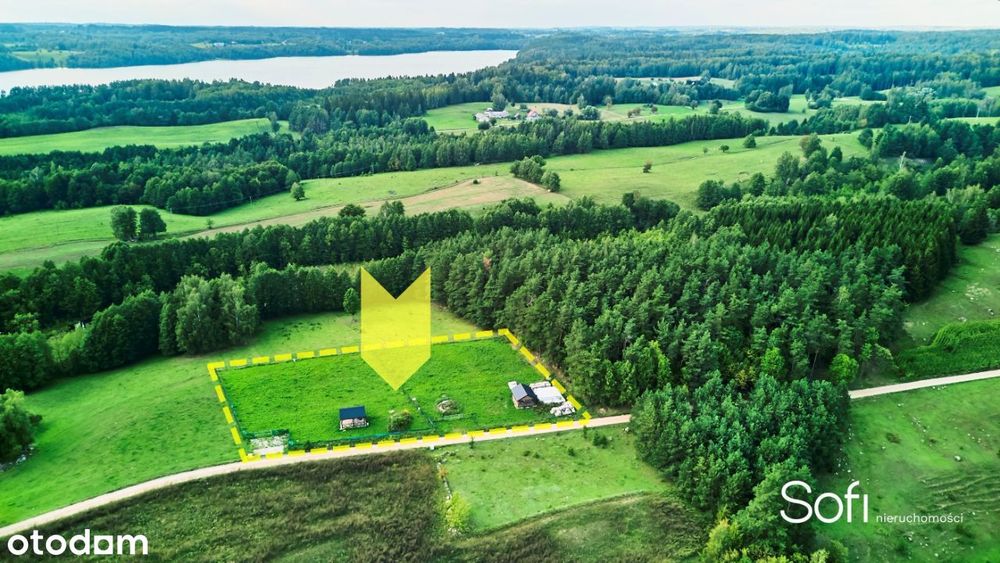 Suwalski Park Krajobrazowy! Piękna PODWÓJNA działka z WZ i PNB!