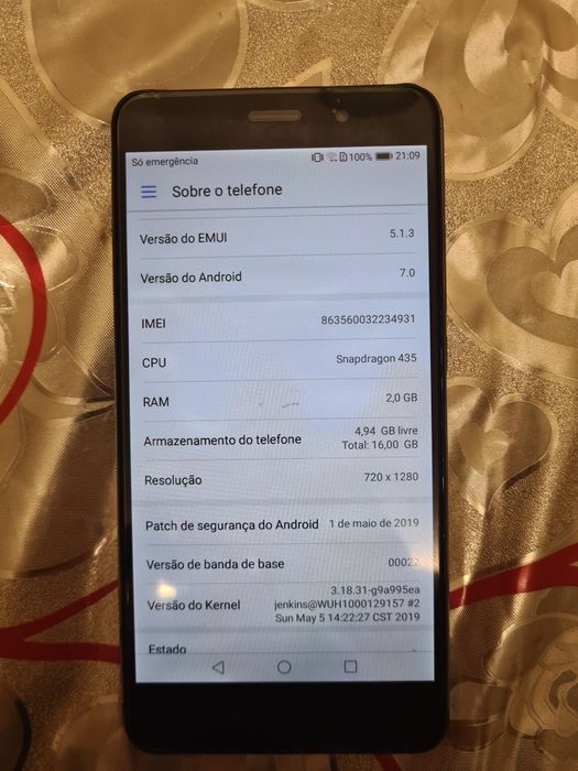 Huawei Y7 trt-lx1 desbloqueado