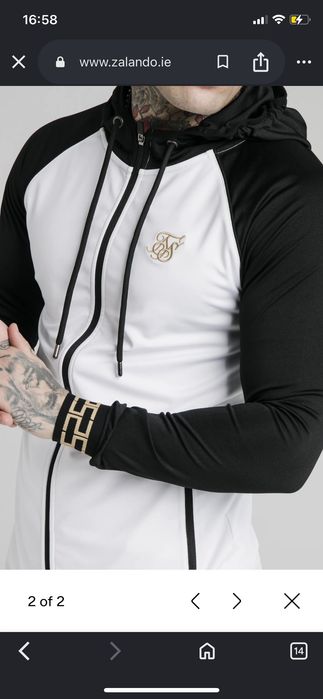 Классная мужская спортивная кофта зип худи SikSilk оригинал