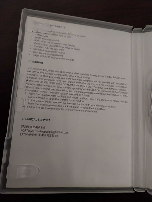 CD desenhos e animações Tarzan - ótimo para festas, convites, merchandising