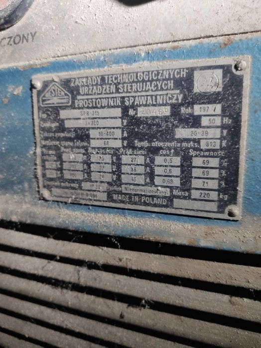 prostownik spawalniczy BESTER SPB 315