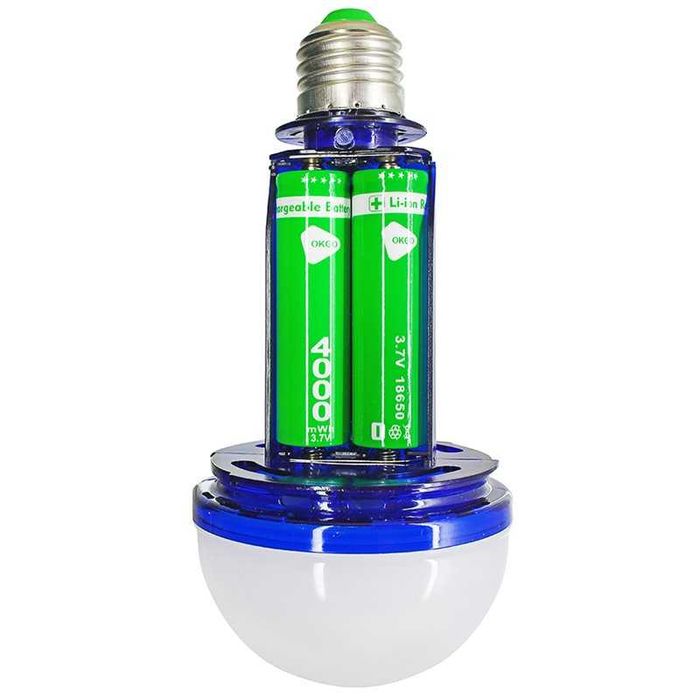 Лампочка акумуляторна аварійна OKGO FA-6920 20Вт Е27 + 2 акумулятори