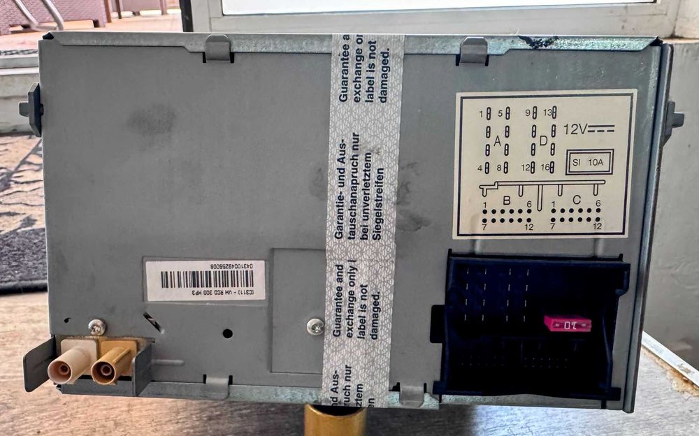 Rádio RCD 300 MP3 para VW Passat B6