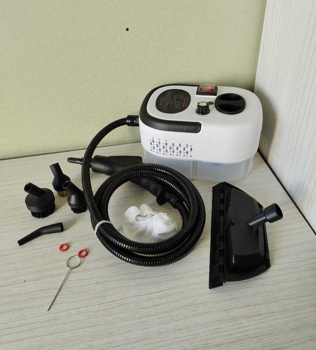 Потужний пароочисник відпарювач дезінфектор 2500 W / Пароочиститель