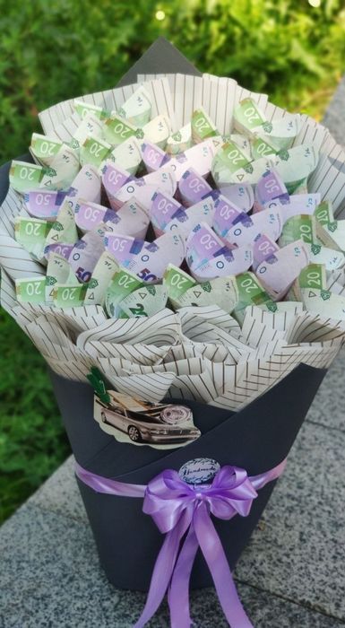 Денежный букет на подарок