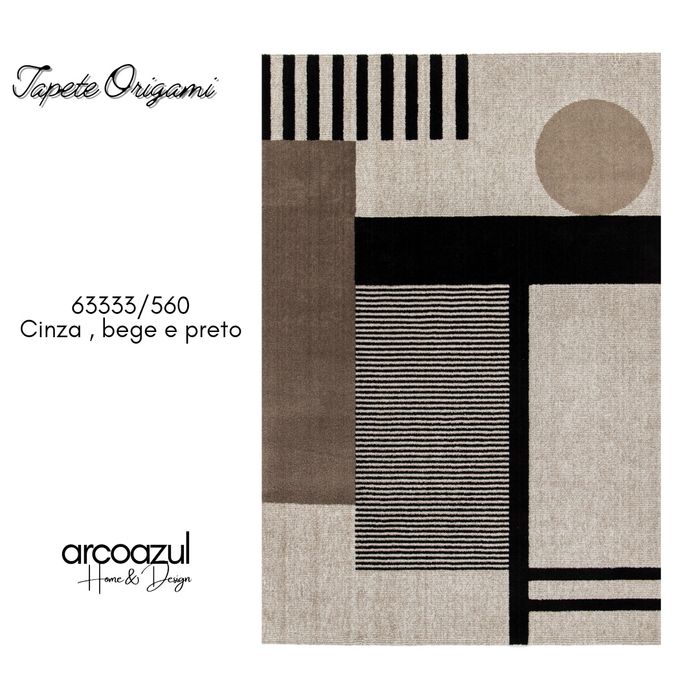 Novidade - Tapete Orgami - Varias cores e medidas By Arcoazul