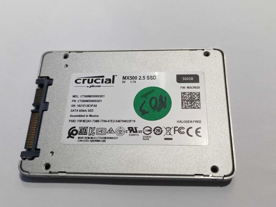 500GB SSD SATA 2.5" накопичувач Crucial