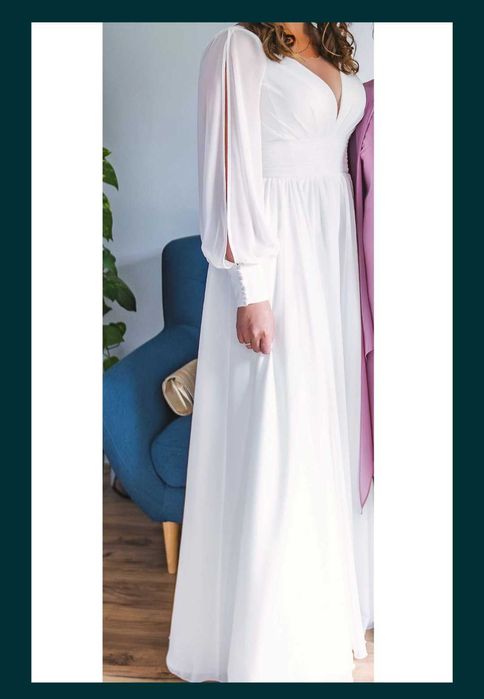 Suknia Ślubna na ok. 180 cm, L/XL/40/42