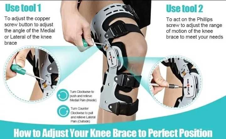 Профессиональный колінний ортез, коленный ортез, бандаж Neenca левый