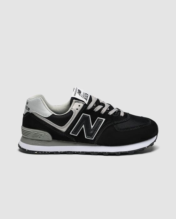 New Balance 574 Black Grey White 38-45р нюбеленс