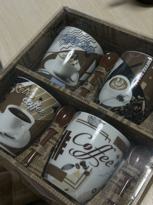 Набір кружок 4 шт, чашки для кави , для кофе