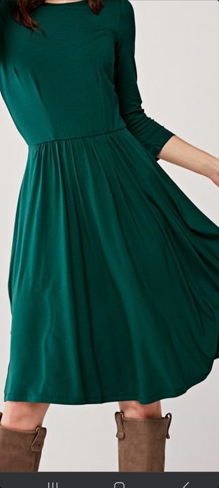 Nowa sukienka Marie Zélie Limosa zieleń butelkowa  40