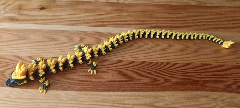 Diamentowy smok, druk 3D