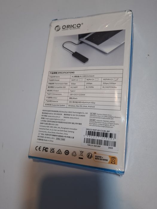 Obudowa dysku SSD ORICO M2PV-C3