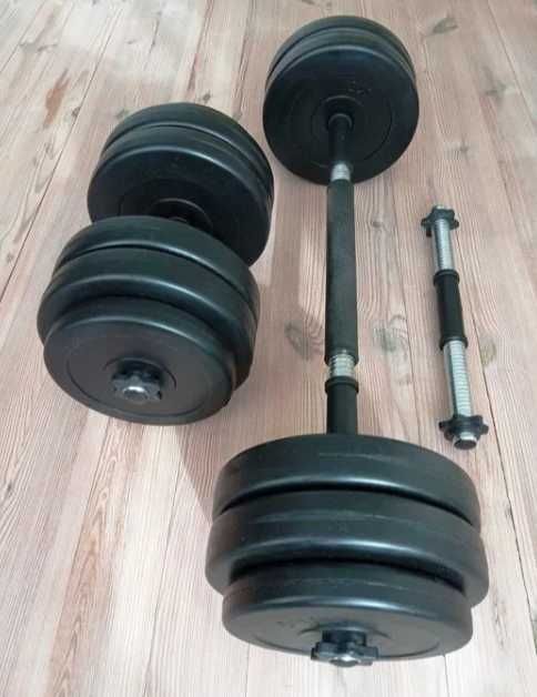 Гантели комплект 2 шт по 26 кг штанга разборные + з'єднувач переходник